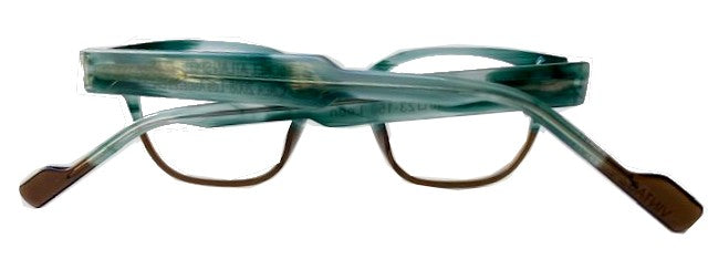 Leon – Marble Green & Cognac Handmade Eyewear | Michel Atlan